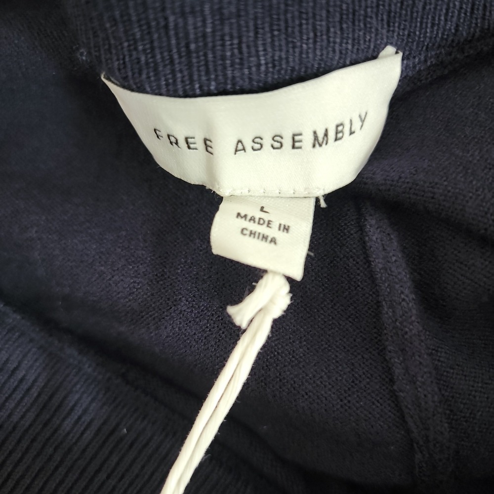 Free Assembly Womens Large Jogger Pants Navy Blue  Lounge Sweatpants NWT - Picture 5 of 7